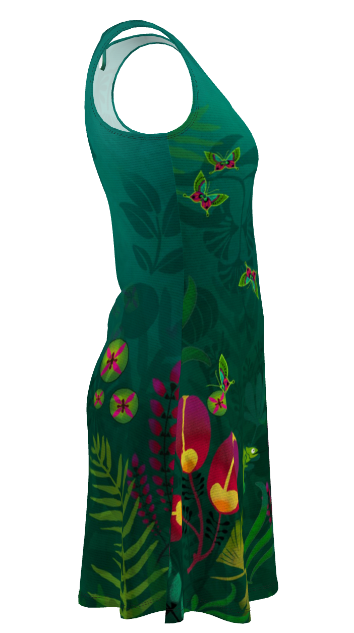 Robe patineuse VIDYA TROPIQUE