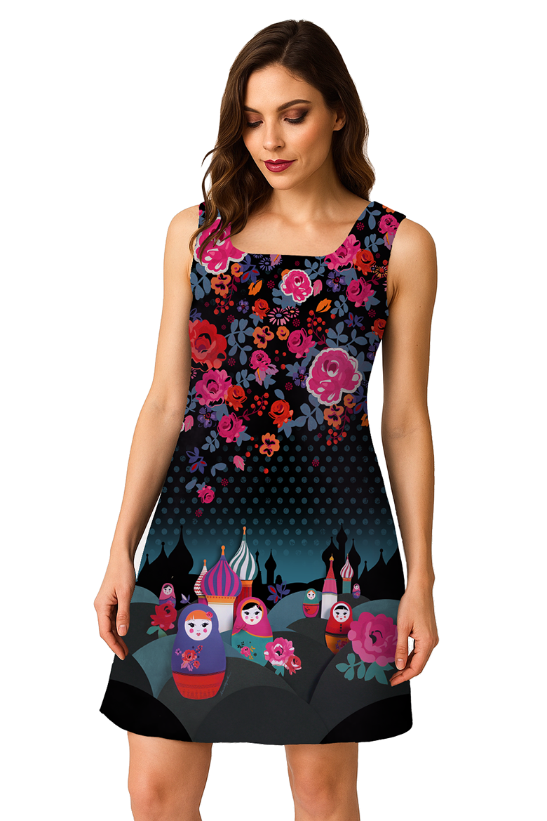 Robe chasuble DAKOTA MATRIOCHKA