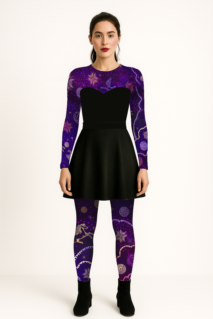 Legging imprimé DELIO CÉLESTE