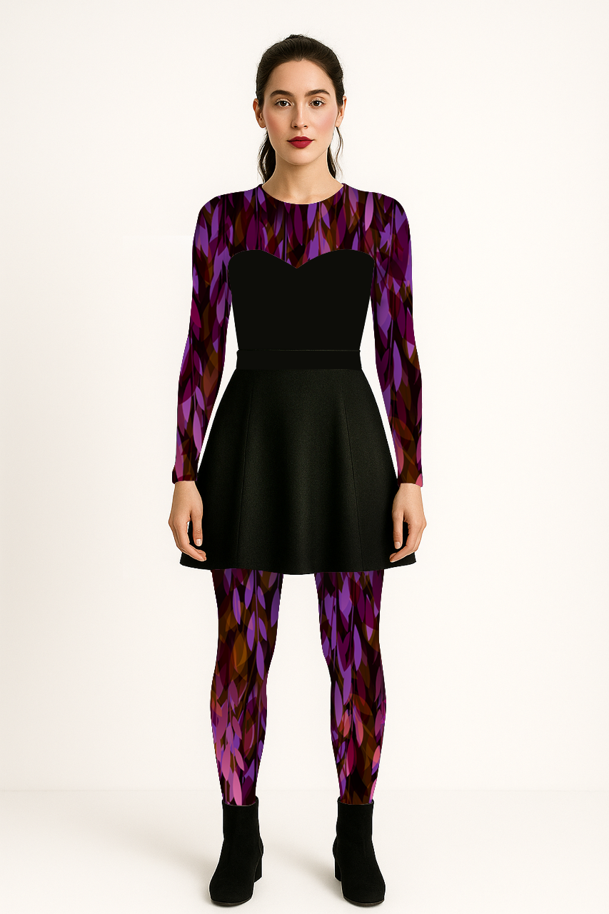 Legging imprimé DELIO INARI FEUILLAGES