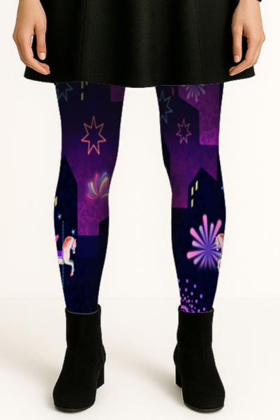 DELIO Natura Amber printed leggings 