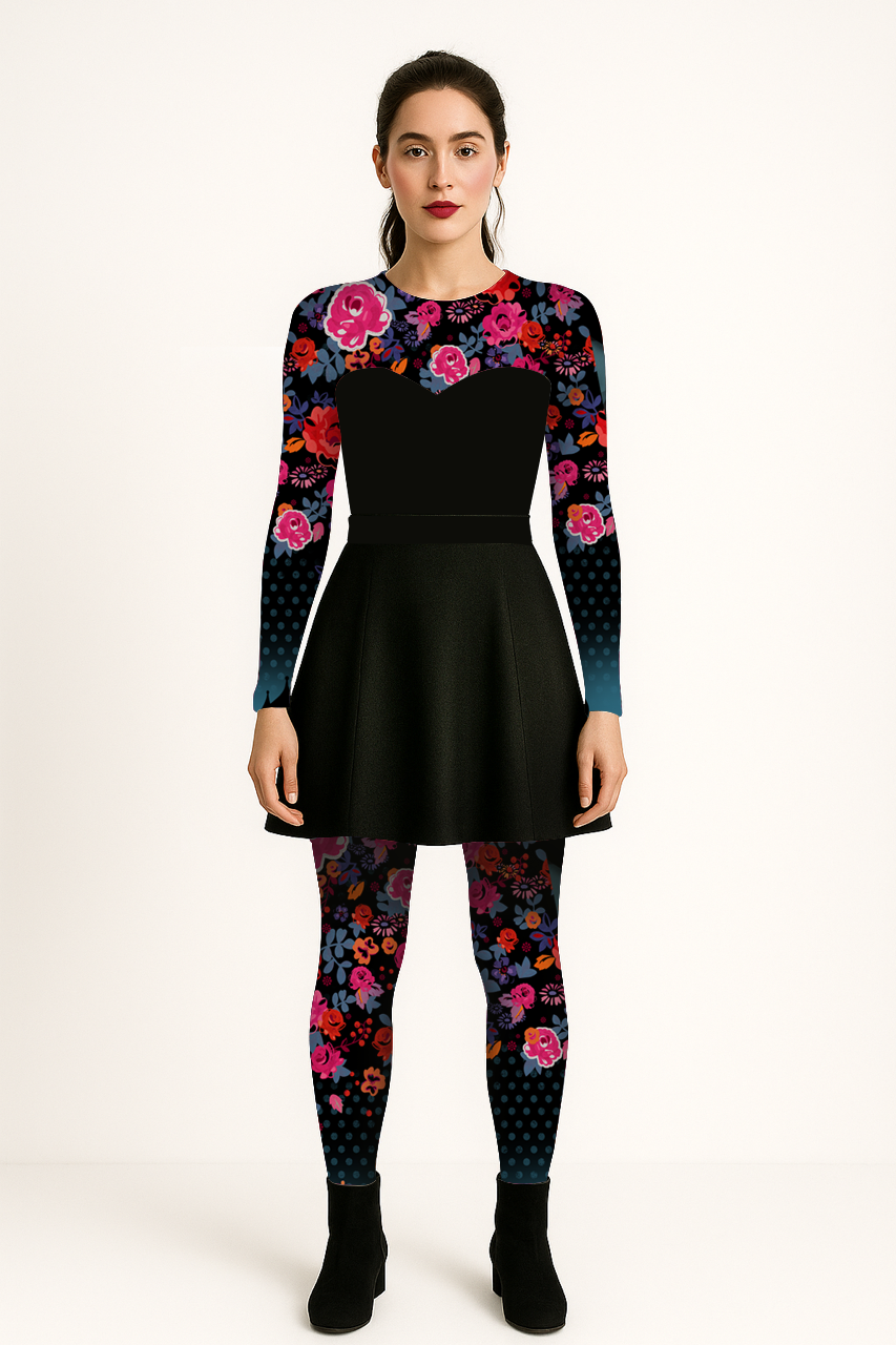 DELIO Natura Amber printed leggings 