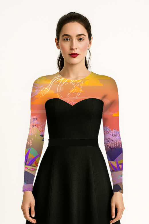 DELIO Natura Amber printed leggings 