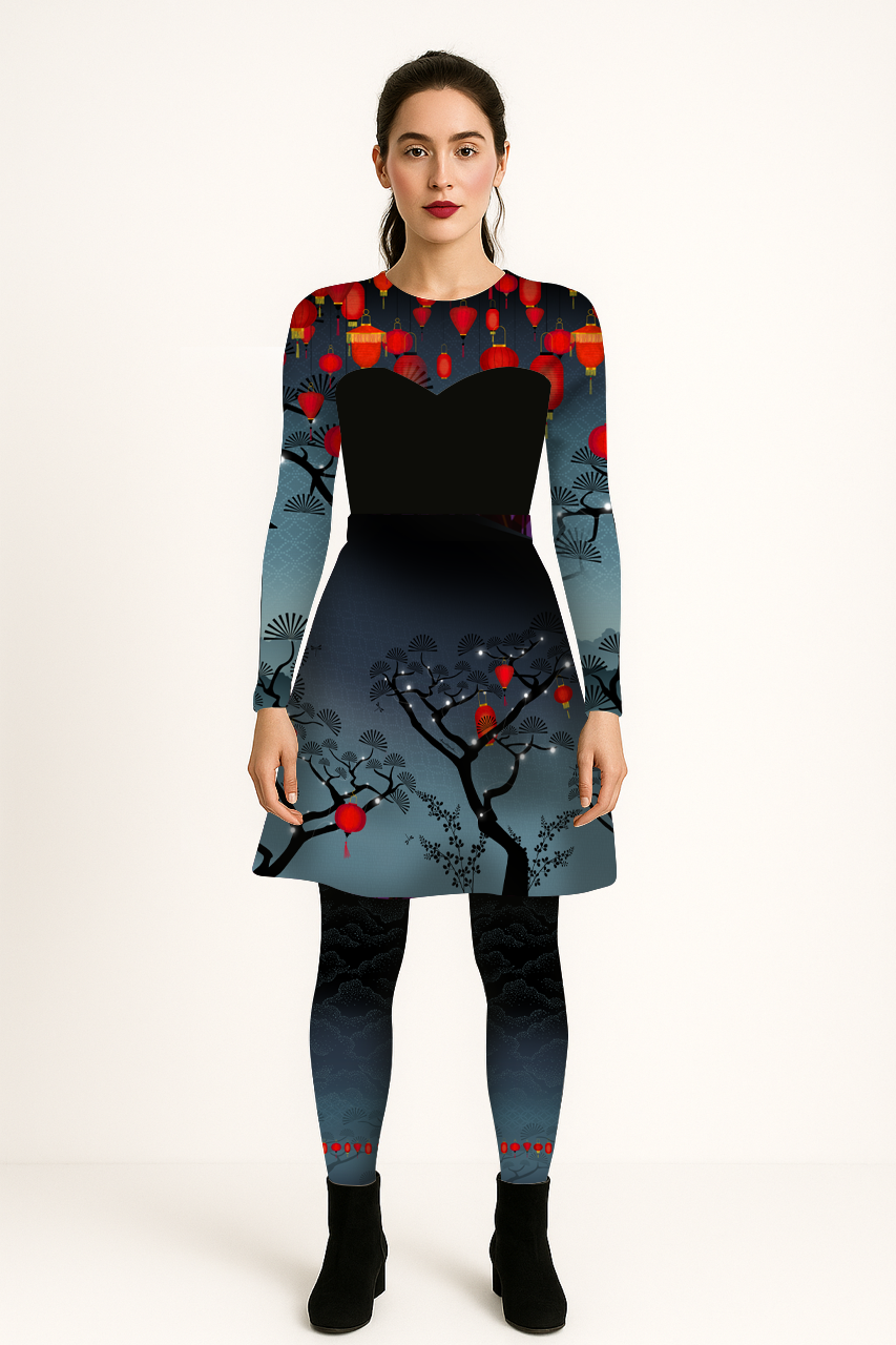 DELIO Natura Amber printed leggings 