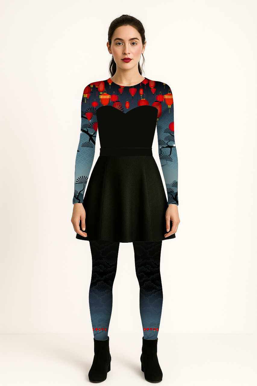 DELIO Natura Amber printed leggings 