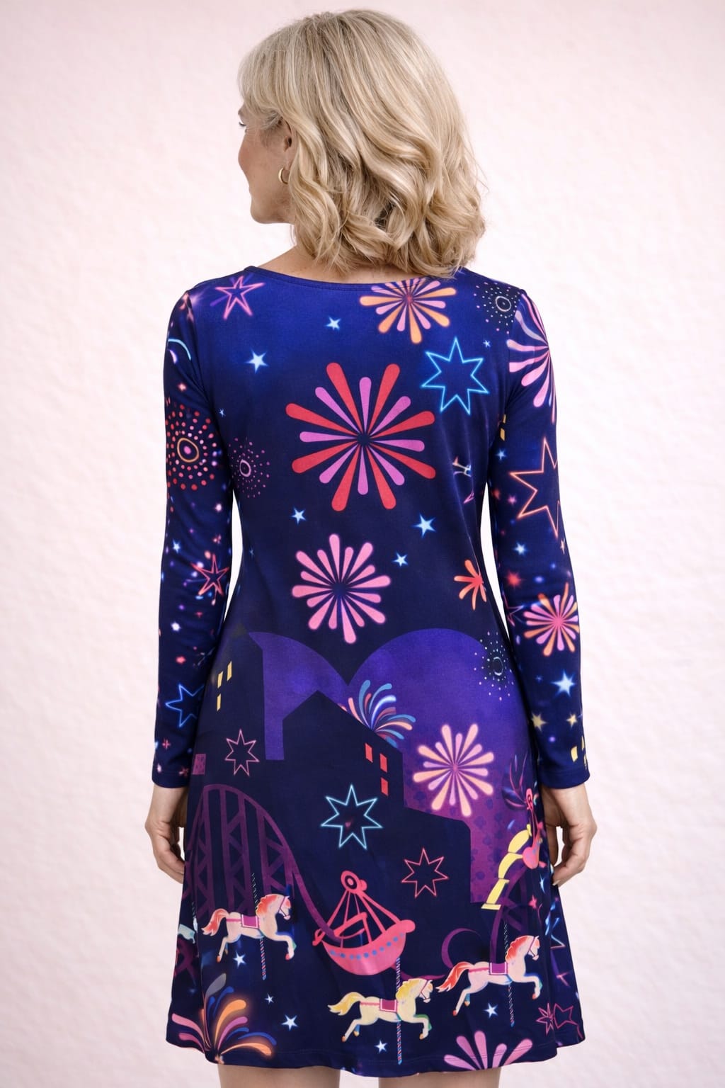 THEODORA Mandala Amber Velvet Dress 