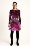 THEODORA Mandala Amber Velvet Dress 