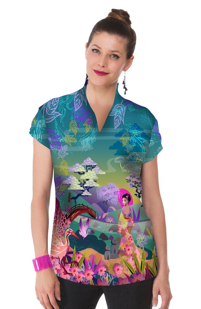 PRECOMMANDE Tee-shirt imprimé LIAN MIZAKI MIDORI