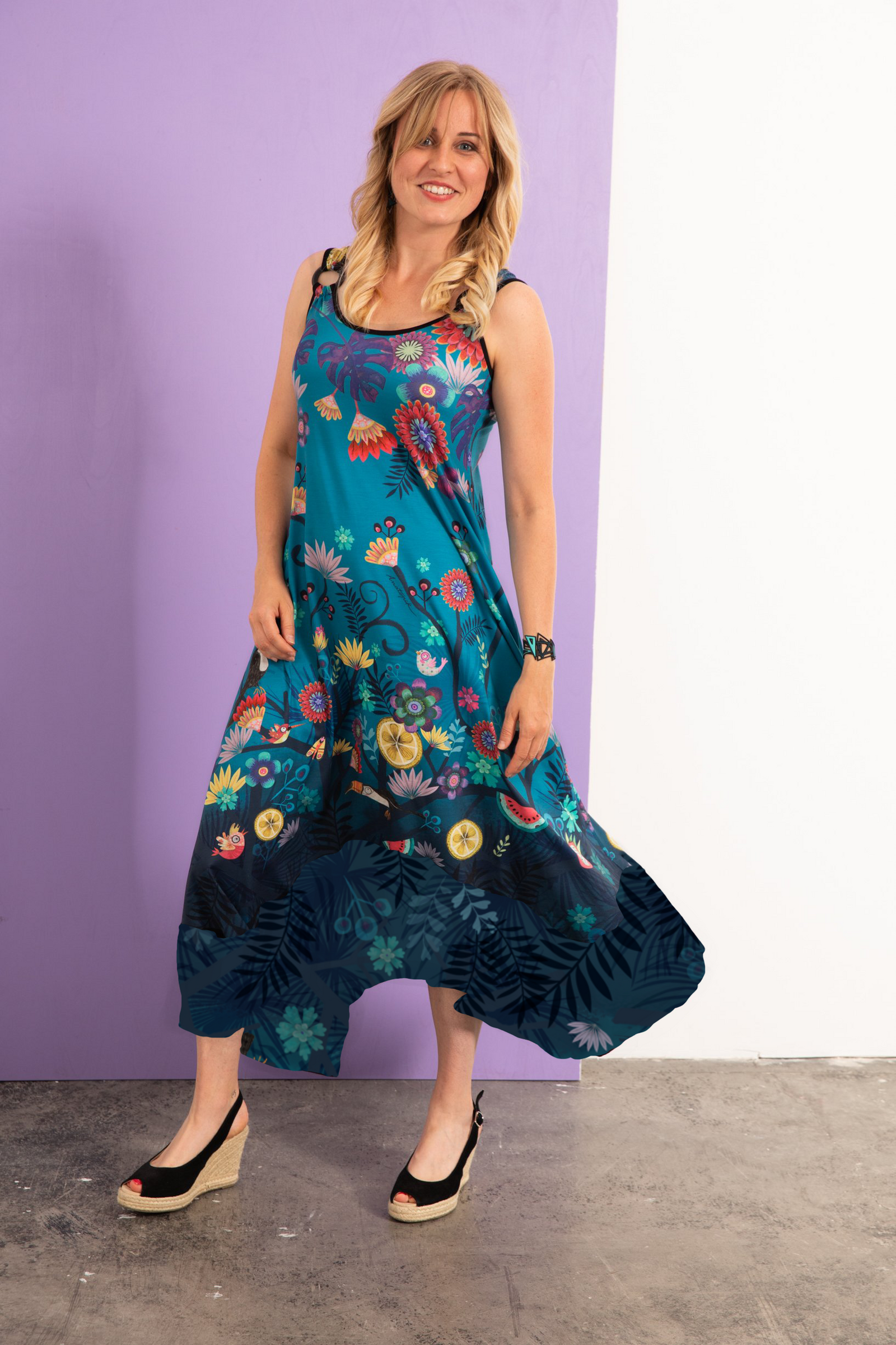 Robe longue jersey NADIA TOUCANS