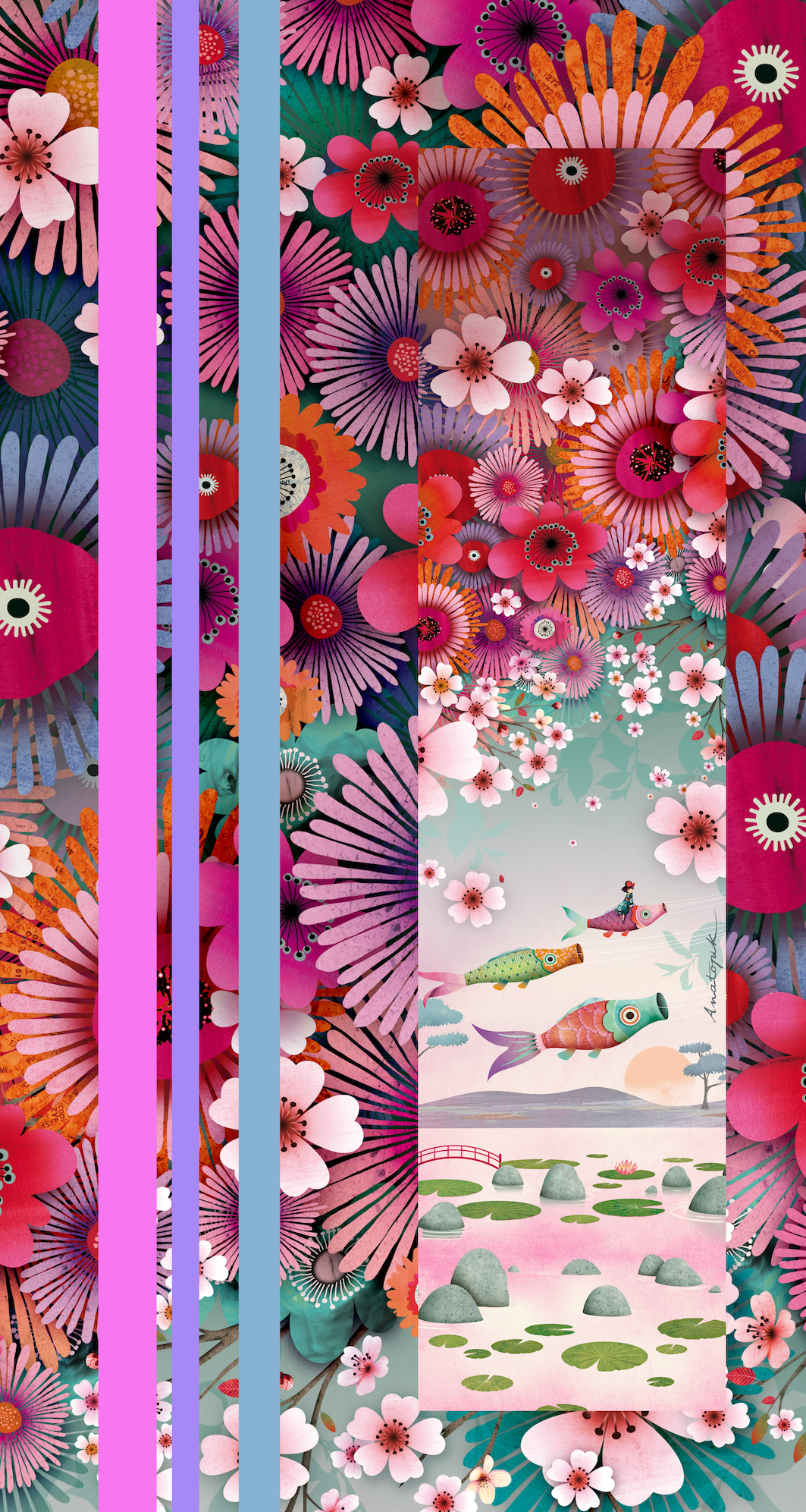 Drap de plage NAUTILUS CARPE KOI