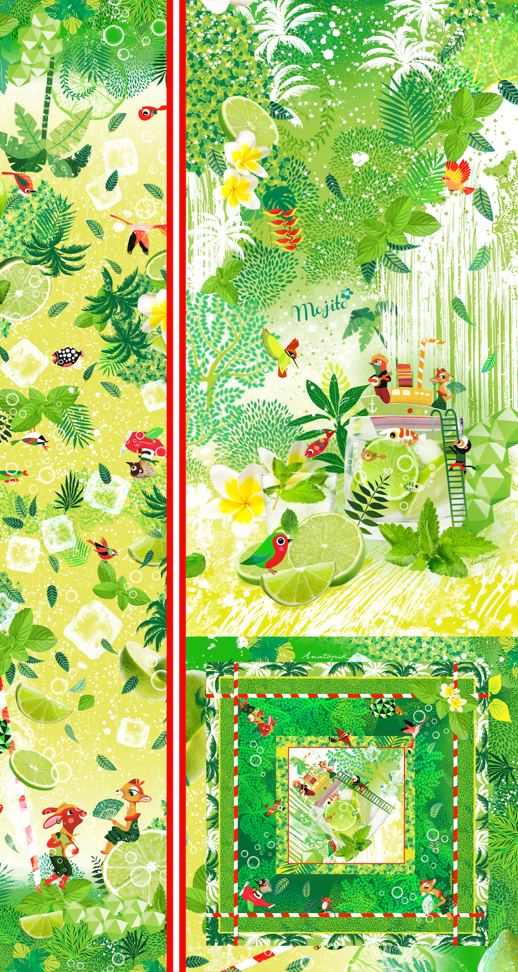 Drap de plage NAUTILUS MOJITO