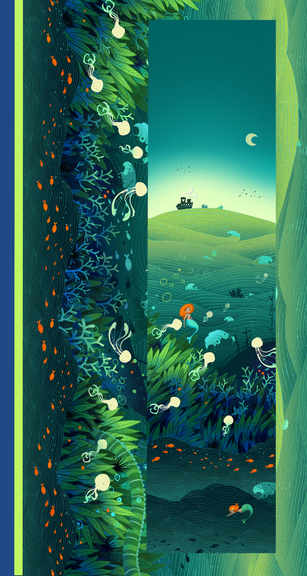 Drap de plage NAUTILUS SIRENE