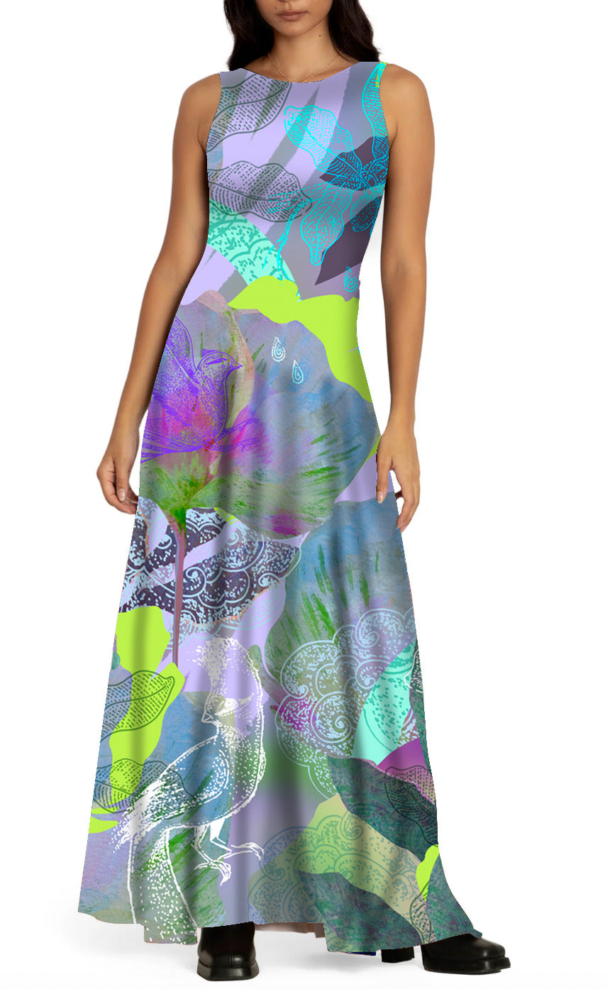 THEODORA Mandala Amber PROTO velvet dress 