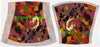 Tissu jersey molleton pour tunique RUBIS DRAGON FEUILLE