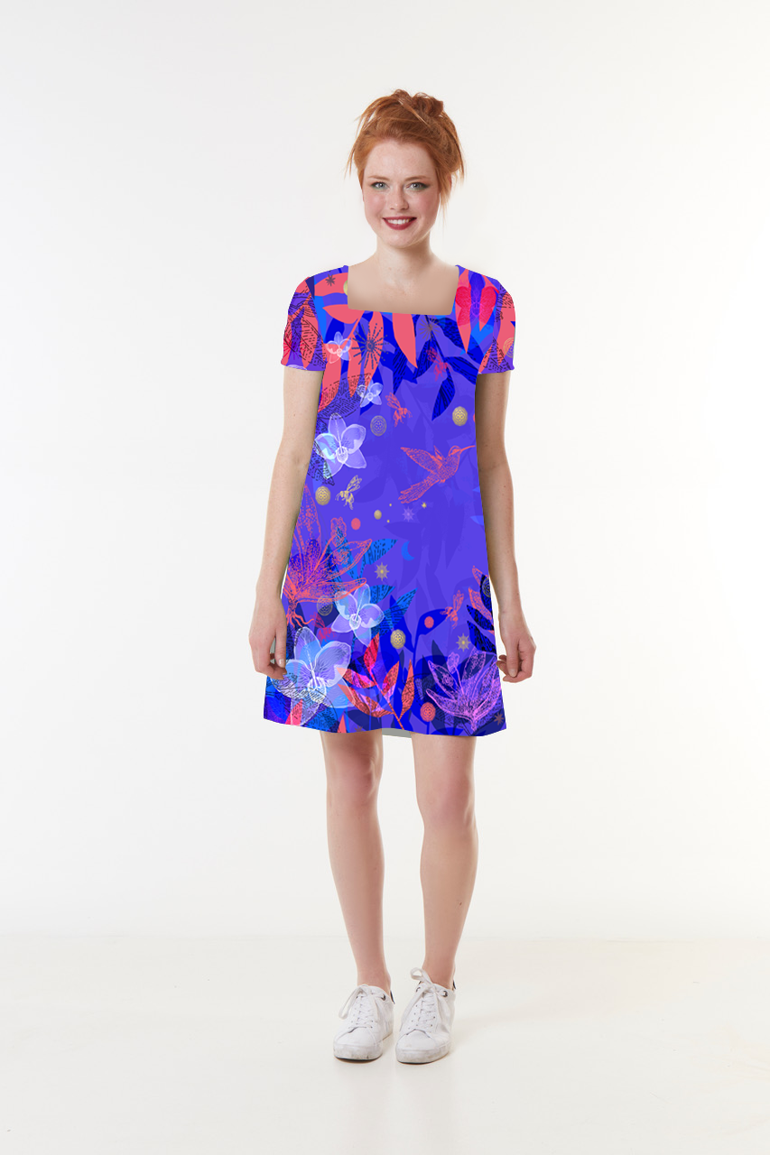 PRECOMMANDE Robe jersey SANTA ORCHYDIA