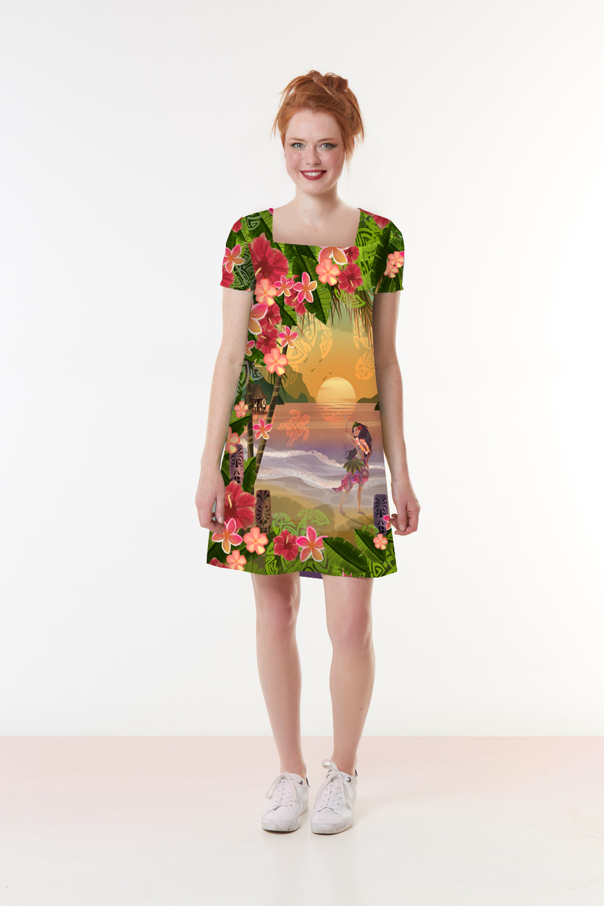 PRECOMMANDE Robe jersey SANTA TIKI