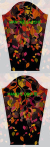 Tissu jersey molleton pour TS TOM DRAGON FEUILLE