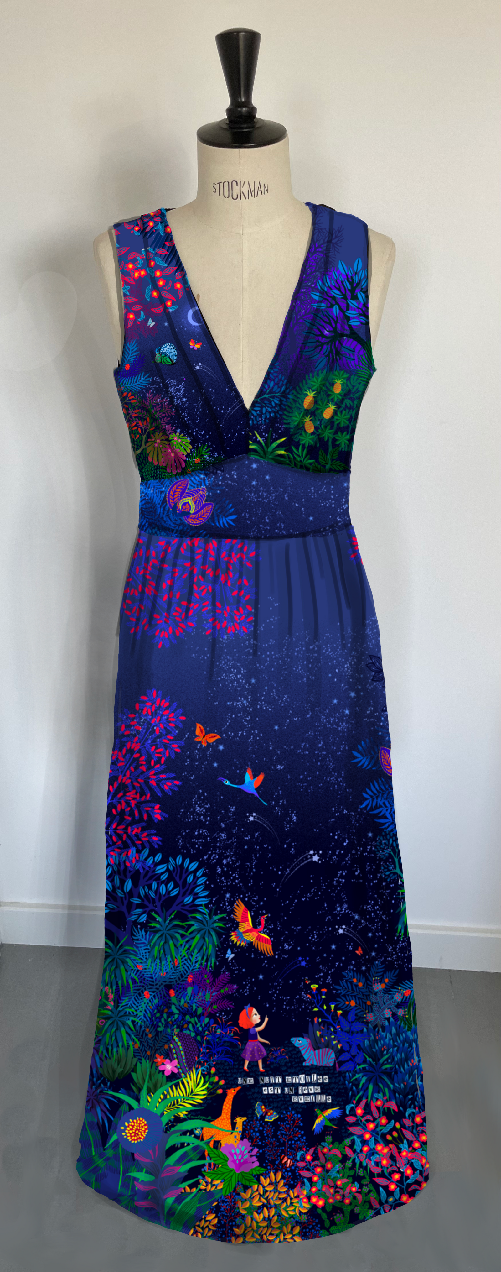 Robe longue fluide VALERIA REVERIE