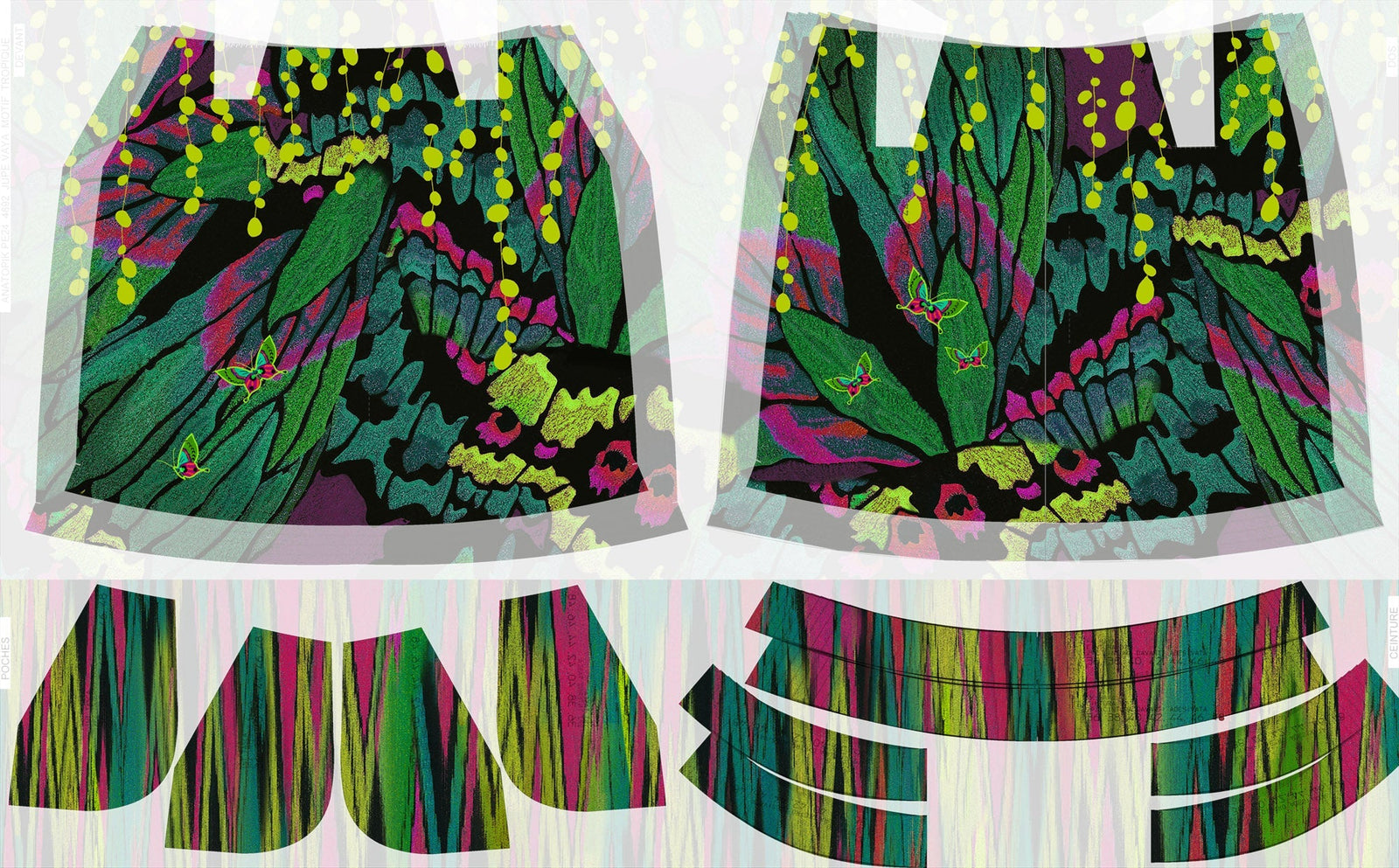 VAYA TROPIQUE thick satin fabric