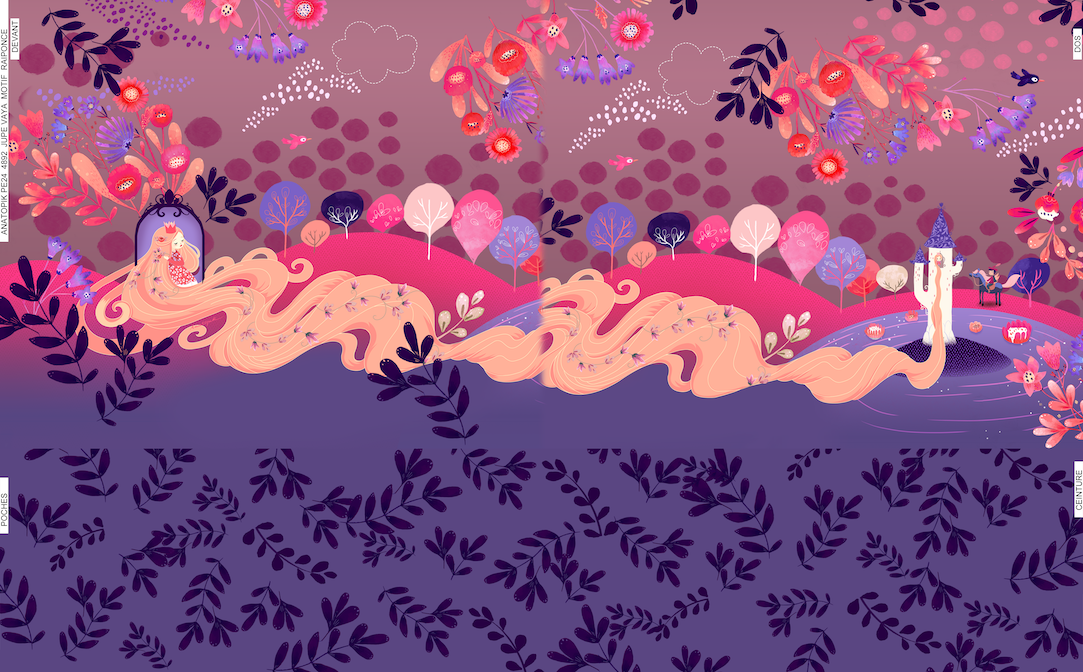 VAYA RAPUNZEL thick satin fabric