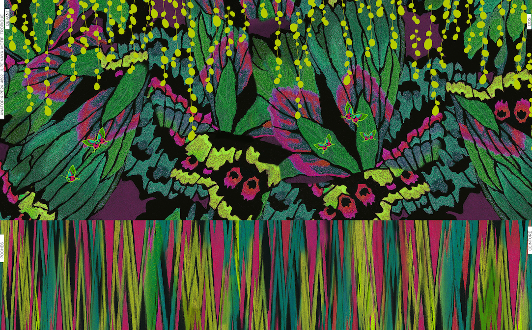 VAYA TROPIQUE thick satin fabric