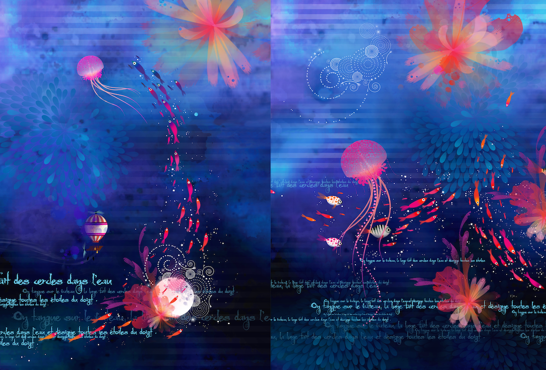 VITA MER crepe fabric