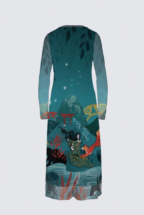 ANYA BIRD CAGE velvet skater dress