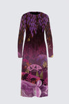 Robe longue résille imprimée CLARA INARI