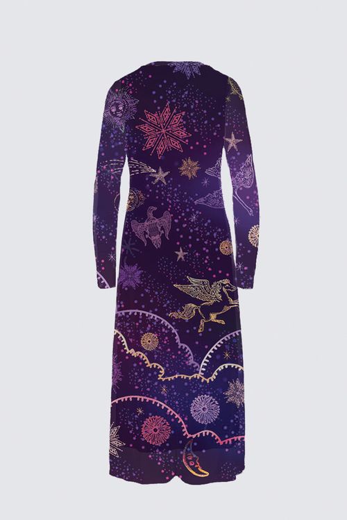 ANYA BIRD CAGE velvet skater dress
