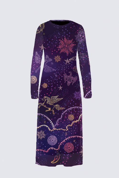 ANYA BIRD CAGE velvet skater dress