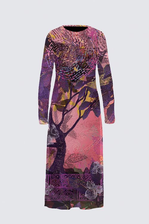 ANYA BIRD CAGE velvet skater dress
