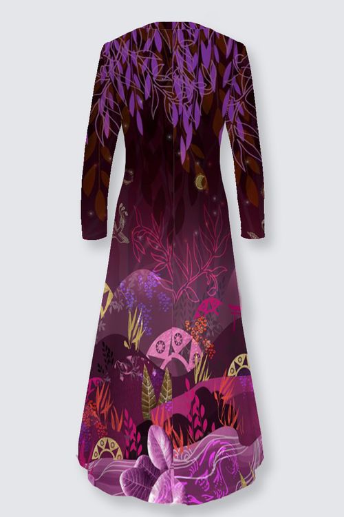 Robe longue jersey imprimé CELENIA INARI