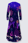 ANYA BIRD CAGE velvet skater dress
