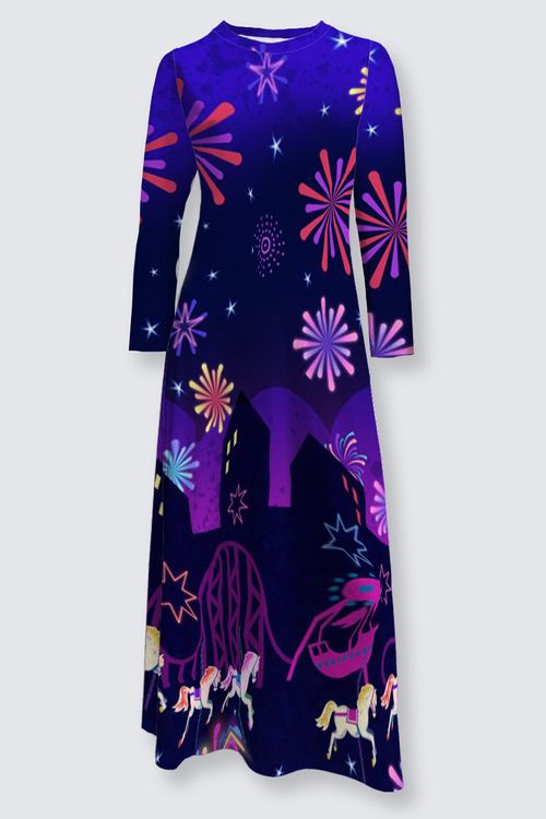 ANYA BIRD CAGE velvet skater dress