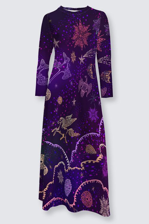 ANYA BIRD CAGE velvet skater dress