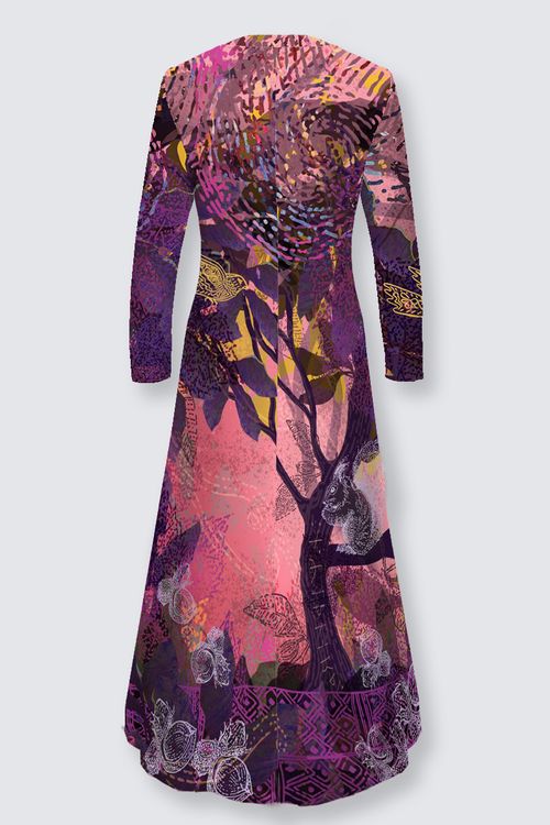 ANYA BIRD CAGE velvet skater dress