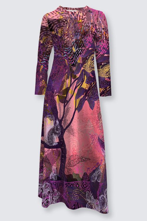 ANYA BIRD CAGE velvet skater dress
