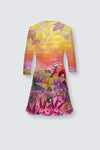 ANYA BIRD CAGE velvet skater dress