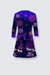 ANYA BIRD CAGE velvet skater dress