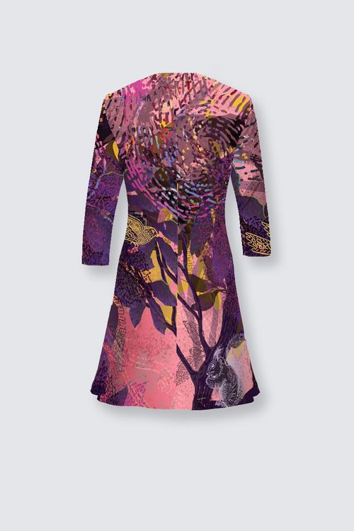 ANYA BIRD CAGE velvet skater dress