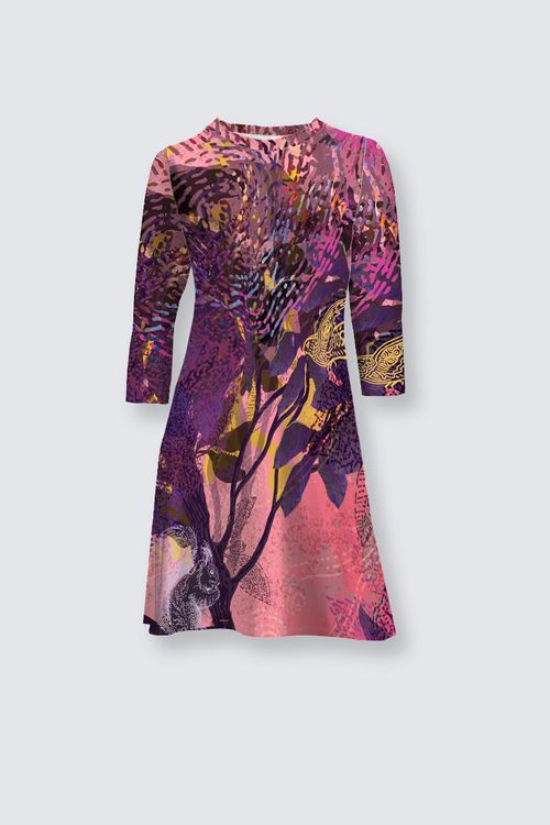 Robe fluide jersey imprimée CELIA TOSKA