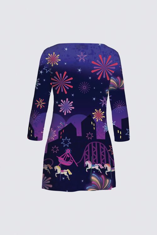 Tunique fluide jersey imprimé COLETTE PLUS SIZE MAGICPARK