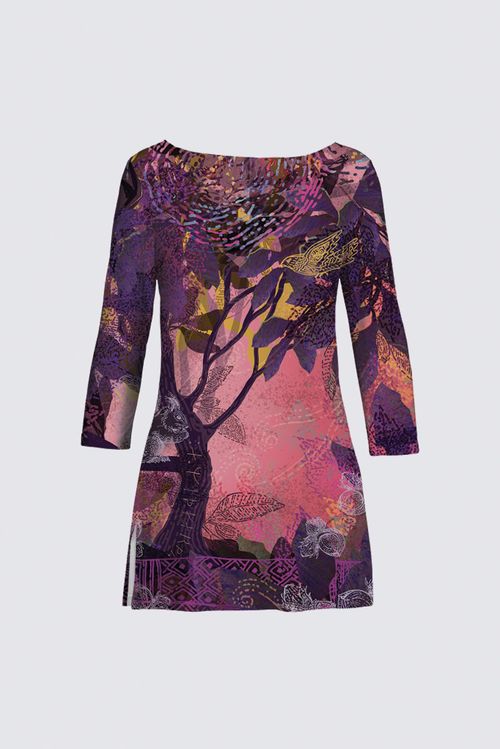 Tunique fluide jersey imprimé COLETTE PLUS SIZE TOSKA