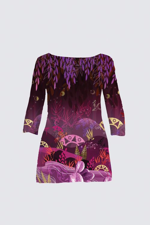 Tunique fluide jersey imprimé COLETTE PLUS SIZE INARI