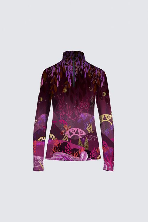 Tee-shirt zip jersey imprimé CORENTIN INARI