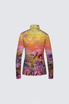 Tee-shirt zip jersey imprimé CORENTIN MIZAKI KIRO