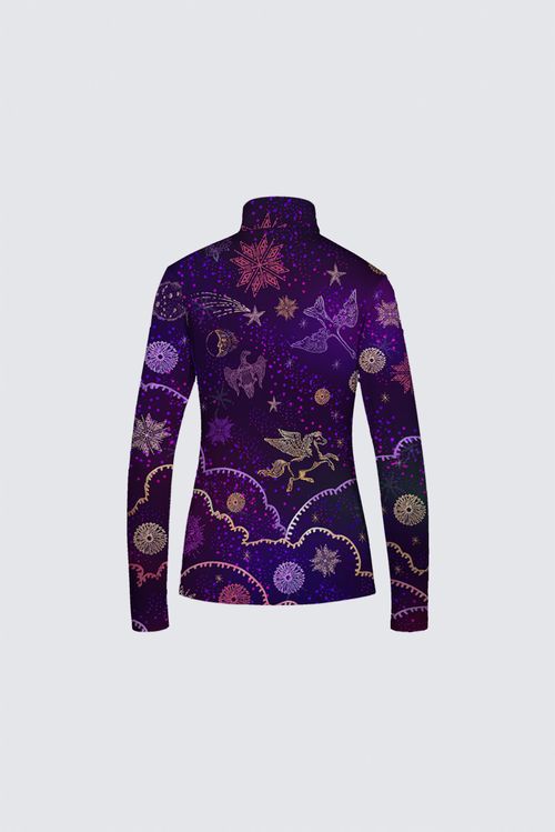 Tee-shirt zip jersey imprimé CORENTIN CELESTE