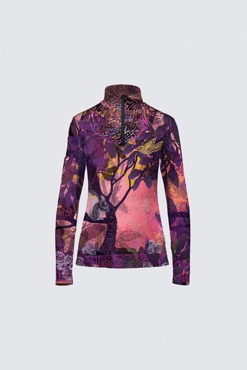 Tee-shirt zip jersey imprimé CORENTIN TOSKA