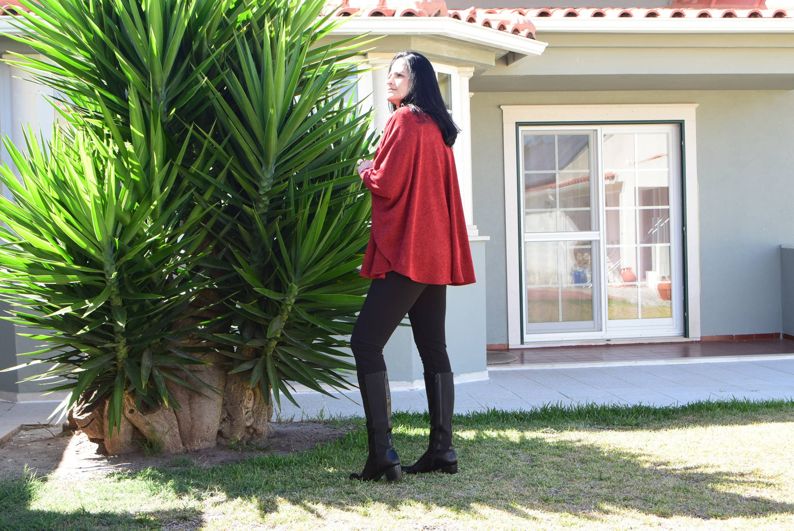 Poncho chaud grande taille Ruth/Tailles L à 7XL