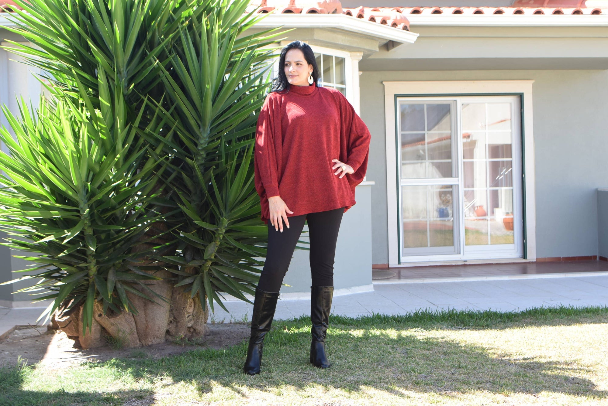 Poncho chaud grande taille Ruth/Tailles L à 7XL